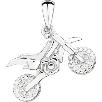 Přívěsek JKB Jewel Stříbrný přívěsek motorka