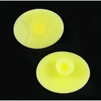 Houbička Silikonová houbička na nádobí žlutá 6,5 x 5 x 2,5 cm