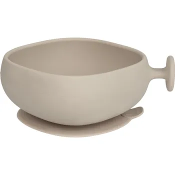 B.Box Silicone Bowl silikonová miska s víčkem Beige 300 ml