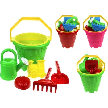 Hra na zahradu Sada do písku dětský hrad OKRĄGŁY DUŻY - 7 dílů