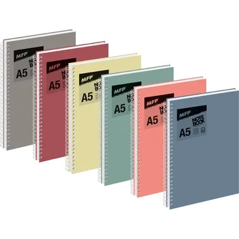 Blok Blok se spirálou A5 linka, 80 listů mix