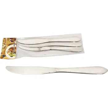 Příbor Hladké příbory z nerezové oceli, nože 22 x 1,5 cm, sada 3 ks (1 ks = 60 g)