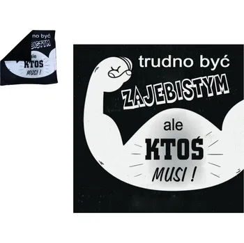 Povlak na dekorativní polštářek Povlak na polštář TRUDNO BYĆ... 40x40 cm ČERNÁ