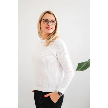 Dámský svetr Dámský svetr ZARA bílý - SVZAWHM