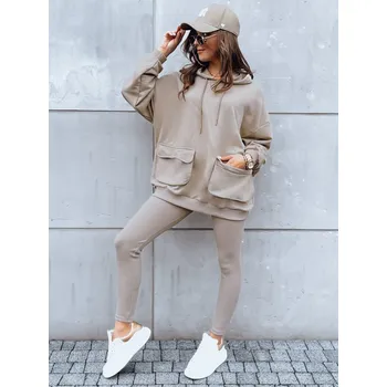 Dámský teplákový souprav MATTHEW Barva béžová DSTREET DStreet šedá | krémová 2452026