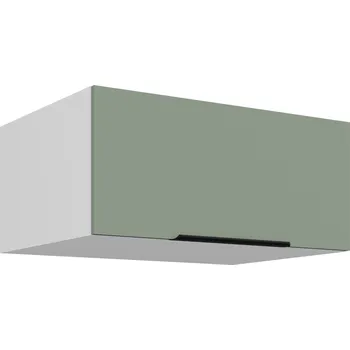 Kuchyňská skříňka 80 NAGU-36 1F, Horní kuchyňská skříňka o hloubce 57 cm, Aria aquamarine /bílá