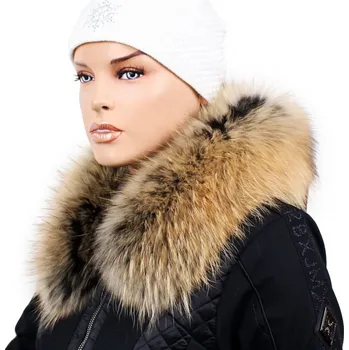 Kožešinový lem na kapuci - límec mývalovec snowtop M 35/57 (70 cm)