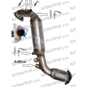Auto-moto VW Touareg II 3.0 TDi Montážní katalyzátor výfuku 1080407