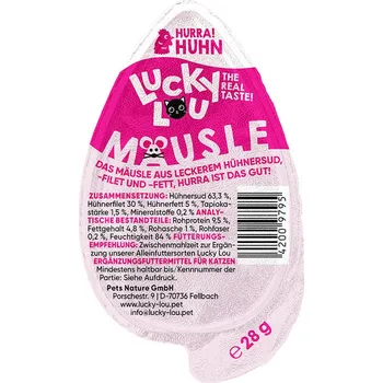 Lucky Lou kuřecí maso ve tvaru myšky 13 × 28 g
