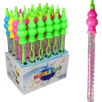 Bublifuk Mýdlové bubliny s píšťalkou 100 ml 35 cm MIX BAREV - 1 ks