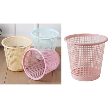 Odpadkový koš Plastový koš na odpadky, prolamovaný 27x26 cm BEŽOVÝ