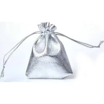 Šperk Sáček na šperky, dárek 12x9 cm - STŘÍBRNÝ