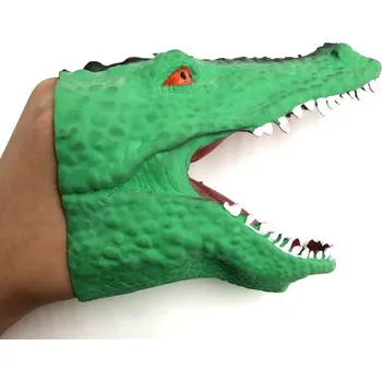 Rukavice Rukavice, gumový KROKODÝL na ruku 17x8 cm - 1 ks