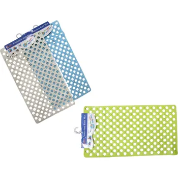 Protiskluzová podložka Koupelnová rohož, protiskluzová, obdélníková KOŁA AŻUR PVC 69x37,5 cm MIX KOLOR