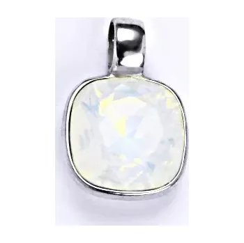 Přívěsek Stříbrný přívěsek Swarovski water white opal - P1375 (Stříbrný přívěsek se Swarovski krystalem)