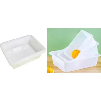 Dárková krabička Plastová krabička 38x29x7,5 cm BÍLÁ