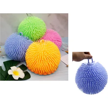 Hračka pro psa Gumová svítící hračka MÍČ - JEŽEK 14 cm - mix barev