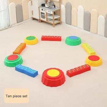 Balanční deska Merc sport Balanční LESNÍ DRÁHA – barevná sada 10ks kameny + dráha