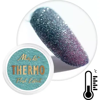 Umělé nehty Efektový nehtový prach - Thermo Flash Effect 03 (efektový pigment, který mění barvu) (Termo třpytky na nehty, no. 3)