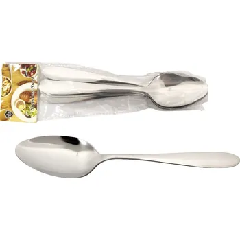 Příbor Hladké příbory z nerezové oceli, lžíce 20,5 x 4,5 cm, sada 6 ks (1 ks = 42 g)