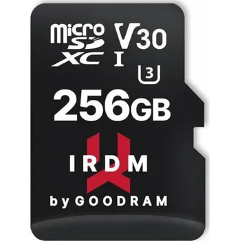 Ukládání dat SDXC 256GB MICRO CARD IRDM UHS I U3 + adaptér GOODRAM