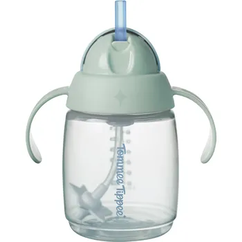 Tommee Tippee Tréninkový netekoucí hrnek s brčkem se závažím 6m+ 240 ml zelený