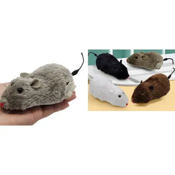 Hračka pro kočku Hračka MYŠ natahovací 15 cm MIX BAREV - 1 ks