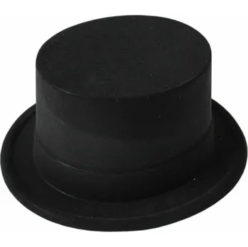 Pokrývka hlavy Klobouk, plastový cylindr – převlek 28x12,5 cm