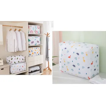 Úložný box Pevný obal, PEVA kontejner na zip pro skladování 55x36x20 cm DINOSAURI