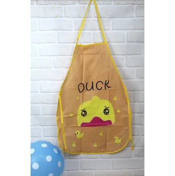 Kuchyňská zástěra Kuchyňský zástěra z PVC, voděodolná, olejiodolná, vzor: KAČKA 68x45 cm