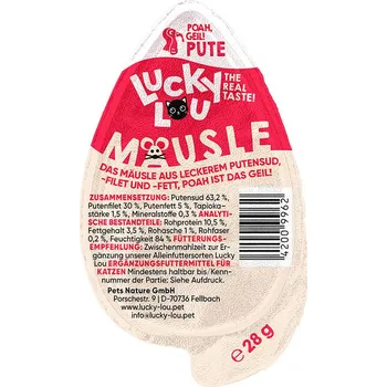 Lucky Lou krůtí maso ve tvaru myšky 13 × 28 g
