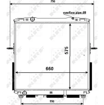 Chladič motoru Chladič, chlazení motoru NRF 53367