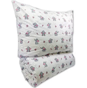 Povlečení Brotex Bavlněné dětské povlečení 140x200, 70x90cm Slůně šedé