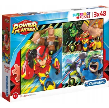 Puzzle Clementoni Puzzle 1 kusy Clementoni Puzzle Power Players 3x48 dílků