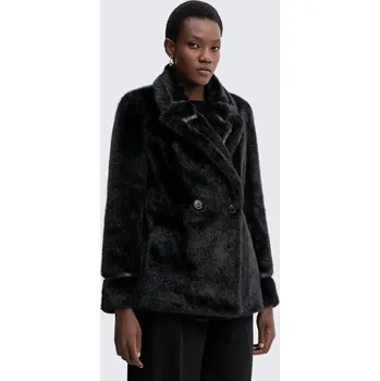 Dámský kabát Dámský kožíšek TWINSET 252TT2154 černý Velikost: 40