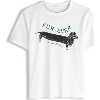 Dámské tričko GATE Bavlněné tričko s potiskem 34 625-1658/10