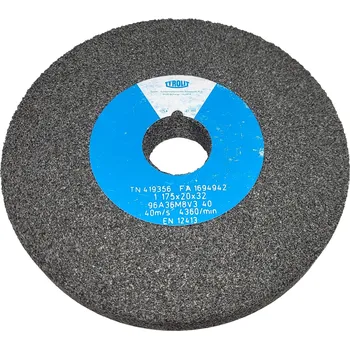 Příslušenství k brusce Brusný kotouč na stolní brusku, 175x20mm, otvor 32mm, P36, 96A36M8VC40, Tyrolit