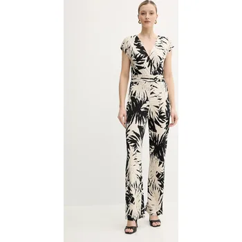 Dámský overall Overal Morgan PAROS černá barva, s výstřihem do v, PAROS 01A, vel. 40