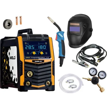 Svářečka Set svářečka iWELD GORILLA POCKETMIG 205 SYNERGIC SILVERBACK