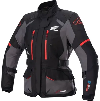 Moto bunda Dámská bunda na motorku Alpinestars Stella Andes Drystar Honda černo-šedo L