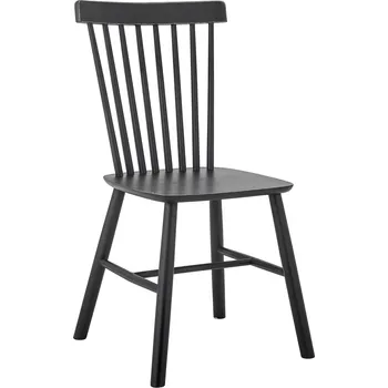 Jídelní židle Dřevěná jídelní židle Bloomingville MILL | černá