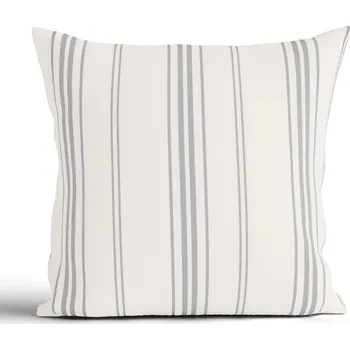 Povlak na polštářek Bavlněný povlak na polštář Natural 40 × 40 cm - Proužky šedé