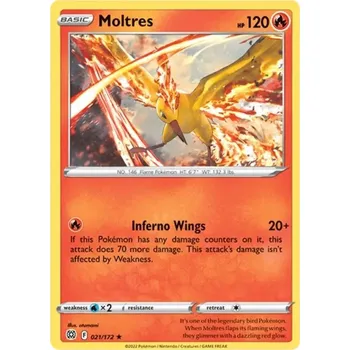 Karetní hra Moltres - 21/172 - Brilliant Stars Typ karty: Non-Holo