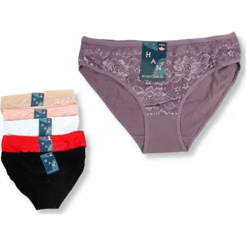 Kalhotky Dámské kalhotky HAN hladké s krajkou č.: J6031 - 1 ks