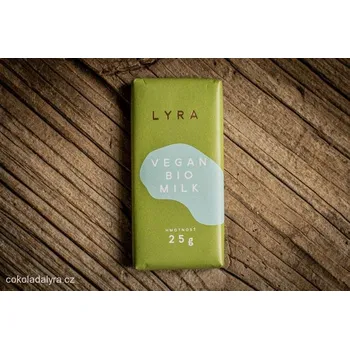 Čokoláda Lyra MINI VEGAN BIO M!LK Bio veganská "mléčná" čokoláda bez mléka 25 g