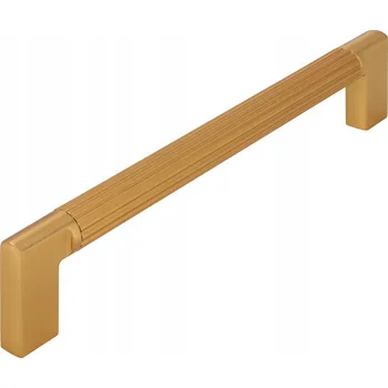 Nábytkové kování Nábytková úchytka rýhovaná LOFT Reling FORTE zlatá kartáčovaná L-320 mm