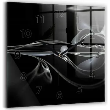 Hodiny Nástěnné hodiny Wallfluent černé 30 cm