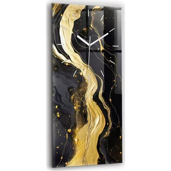 Hodiny Nástěnné hodiny Wallfluent zlaté 30 cm