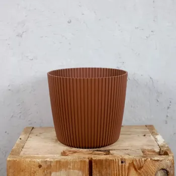 Květináč Prosperplast plastový květináč Milly round rustic brick Ø 19 cm
