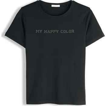 Dámské oblečení GATE Bavlněné triko s nápisem 38 625-1686/89